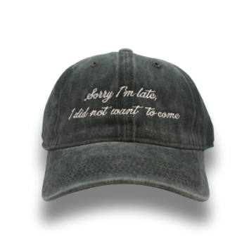 Sorry I’m late, I didn’t want to come